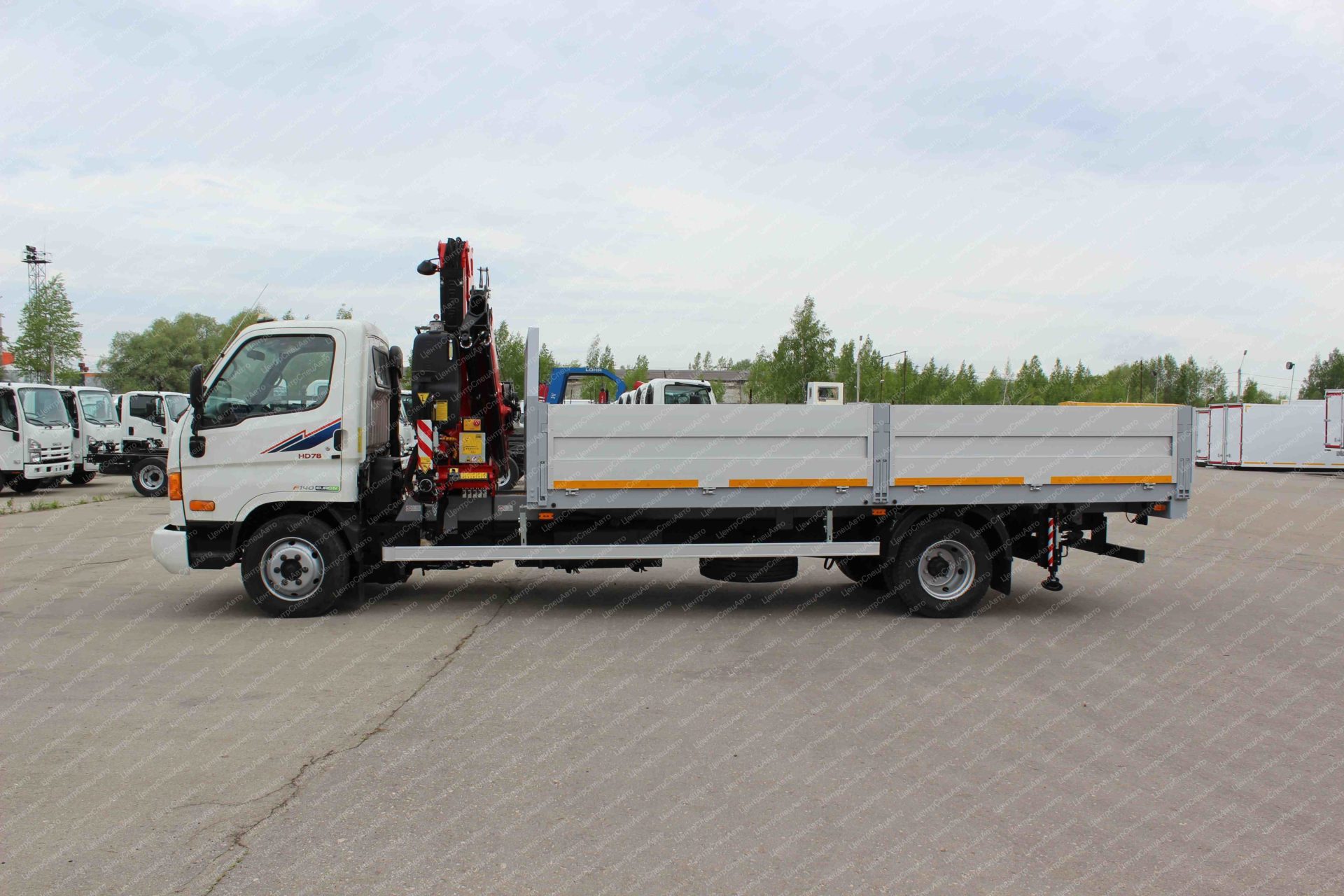 Кран-манипулятор Hyundai HD78 с КМУ FASSI F85B.0.23 с лебедкой - Центр Спец  Авто